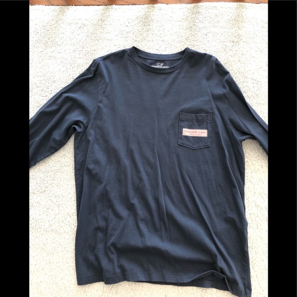 Vineyard Vines Other - Vineyard Vines Long Sleeve Block Logo Pocket T